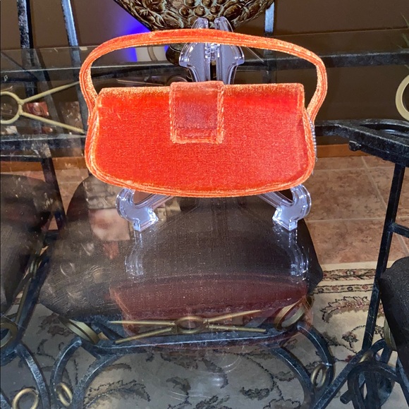 Vintage Glasses Case Orange and Brown Or Small Women's Bag❤️ - Picture 2 of 4